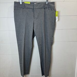 Merona | NWT Women's Modern Fit Ankle Heathered Gray Trousers Size 14